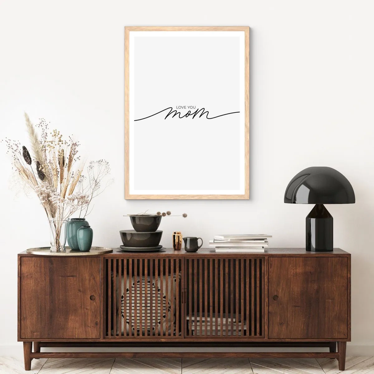 Plagát v ráme zo svetlého duba - Veľké dojatie - 70x100 cm