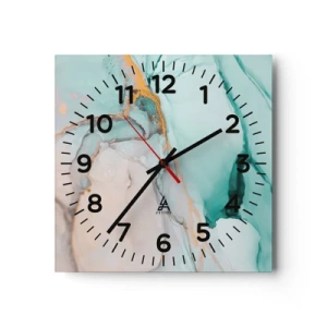 Nástenné hodiny - Tanec tvarov a farieb - 30x30 cm