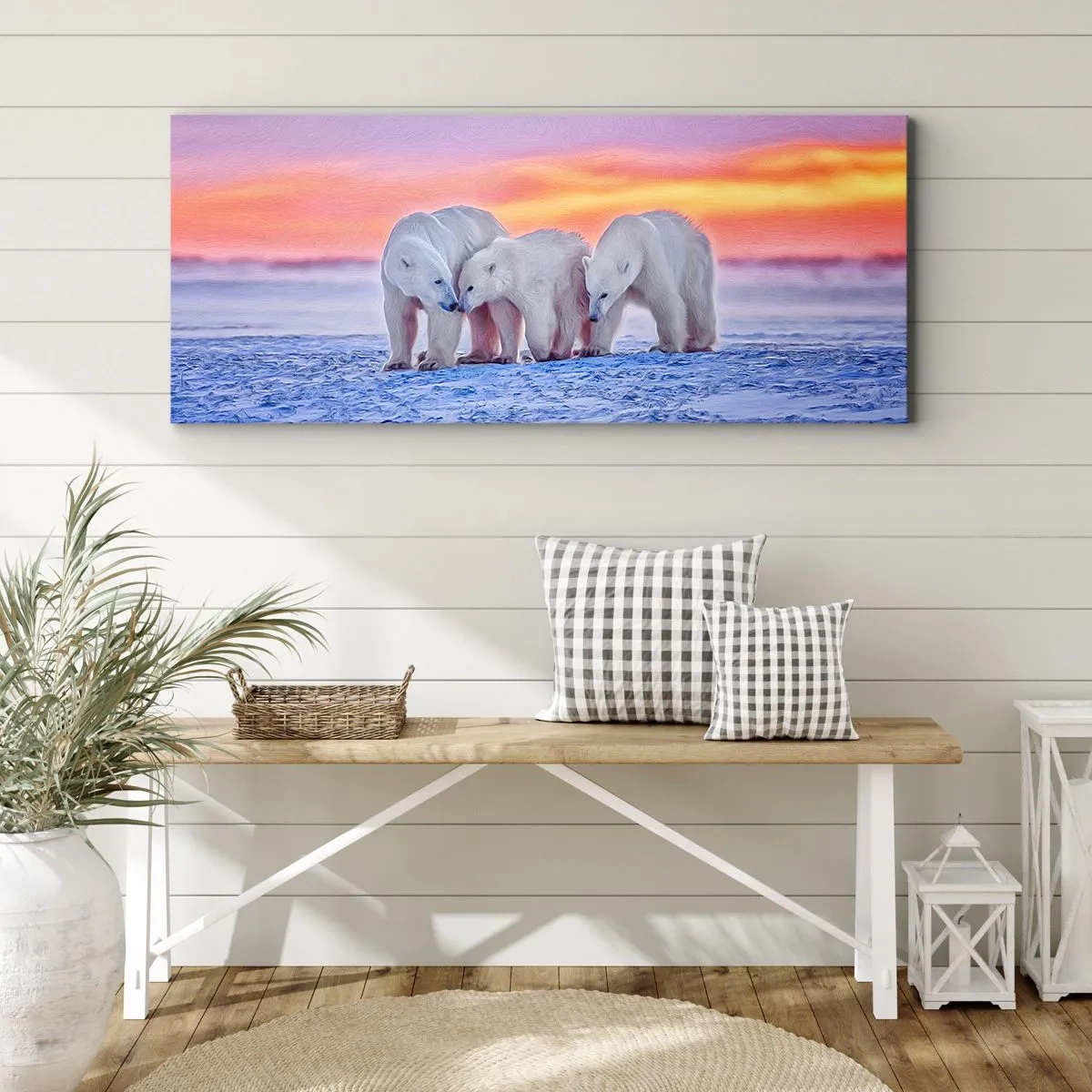 Obraz na plátne - Stačí rodinné teplo - 100x40 cm