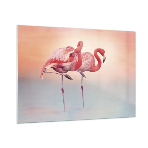 Obraz na skle - Vo farbe zapadajúceho slnka - 100x70 cm