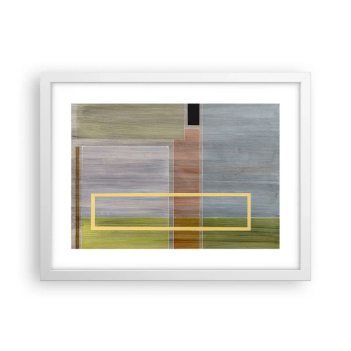 Plagát v bielom ráme - Jednoducho a v kľude - 40x30 cm