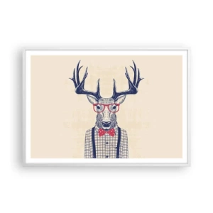 Plagát v bielom ráme - Zábavná extravagancia - 100x70 cm