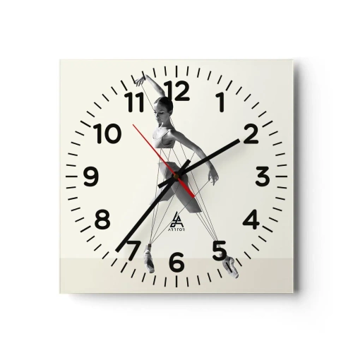 Nástenné hodiny - V divadle sveta - 40x40 cm