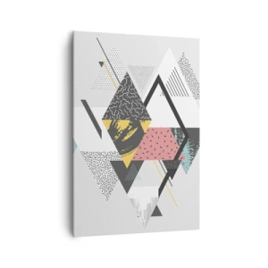Obraz na plátne - Variácie na trojuholník a kosoštvorec - 70x100 cm