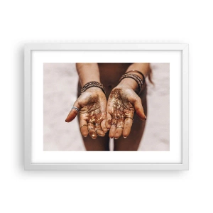 Plagát v bielom ráme - Darček pre teba - 40x30 cm