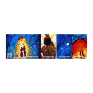 Vzorka Fototapeta Standard Eco - Mágia daždivého večera? - Romantické, Pár, Láska - 100x30 cm