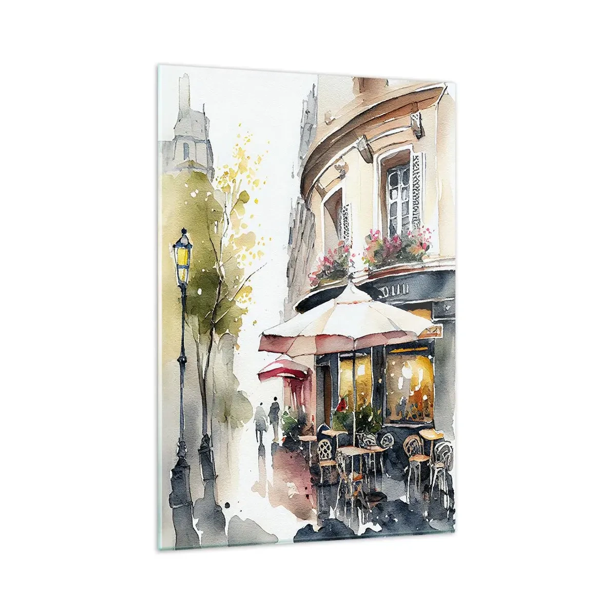 Obraz na skle - Parížske ráno - 80x120 cm