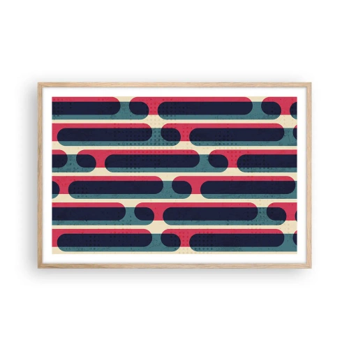 Plagát v ráme zo svetlého duba - Dovnútra a dopredu - 91x61 cm