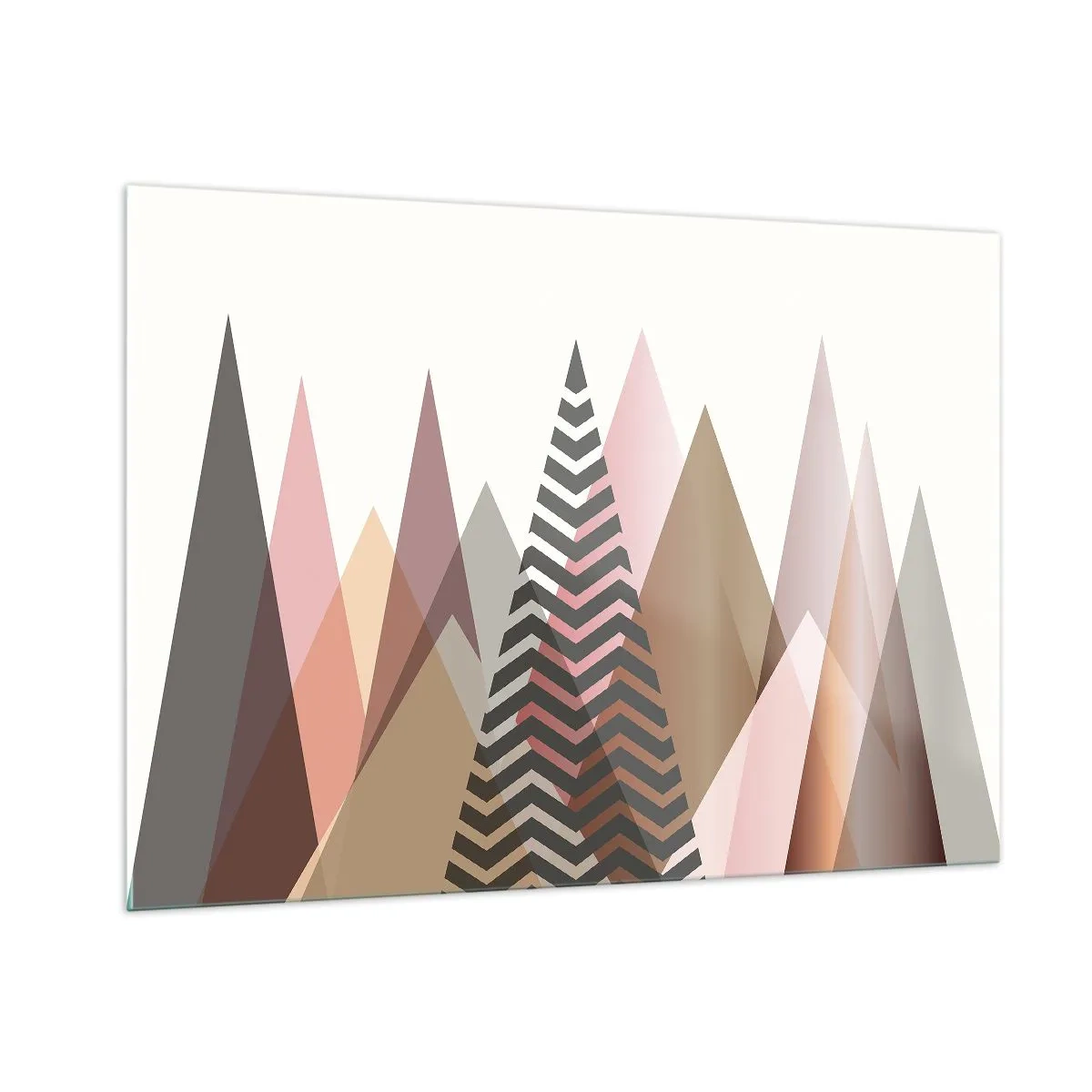 Obraz na skle - Pyramidálny pohľad - 100x70 cm