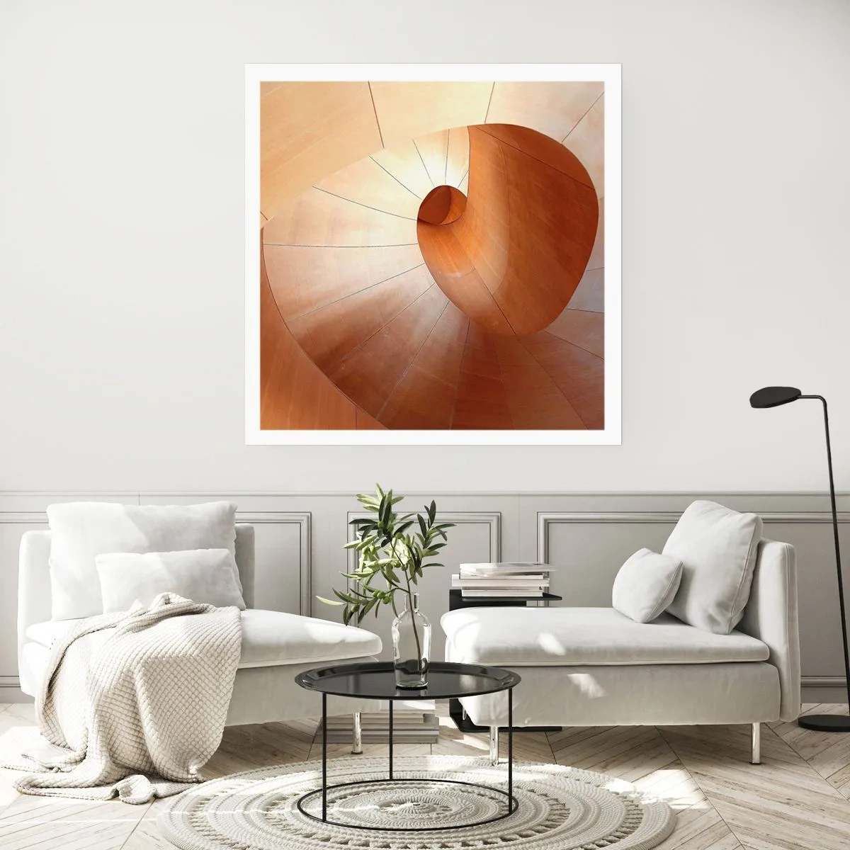 Plagát - Architektonická serpentína - 50x50 cm