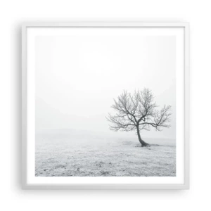 Plagát v bielom ráme - Proti ničote - 60x60 cm
