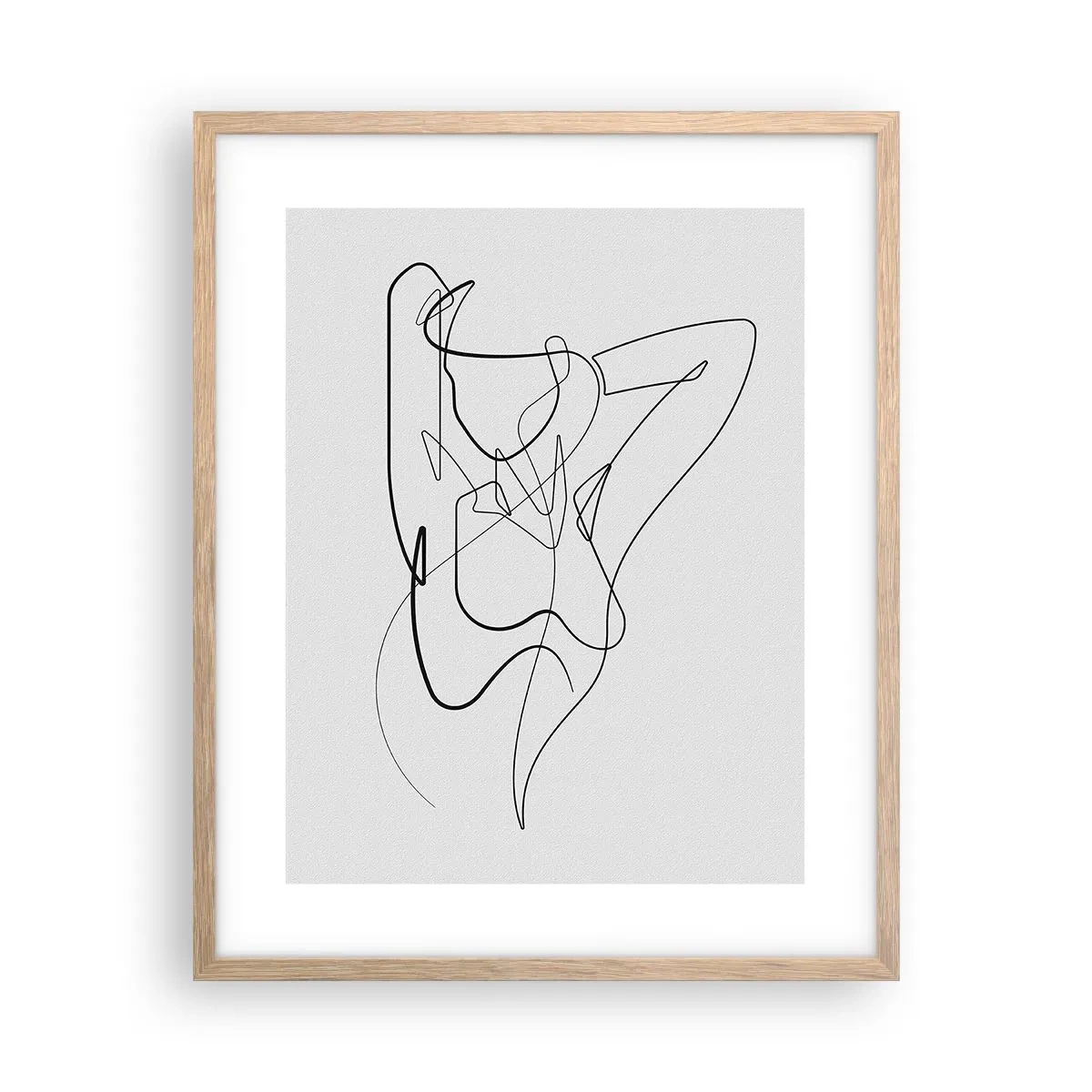 Plagát v ráme zo svetlého duba - Ty si záhada… - 40x50 cm