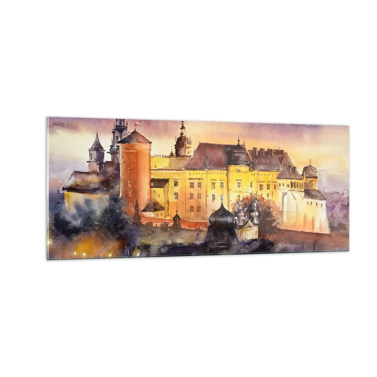 Obraz na skle - Dejiny a rozprávka - 100x40 cm