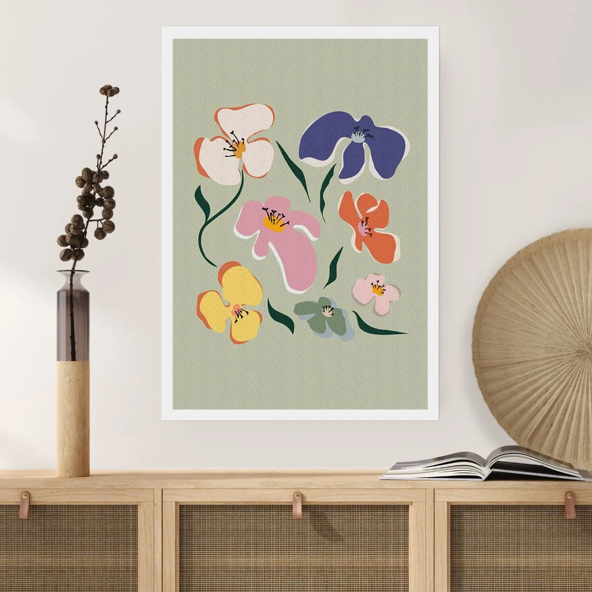 Plagát - Fialky - 70x100 cm