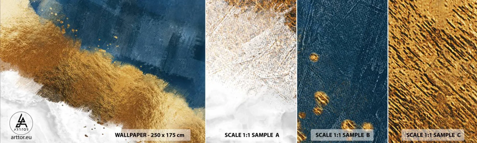 Vzorka samolepiacej fototapety Deluxe Sticker - Farby leta - Art Deco, Kus, Moderné - 100x30 cm