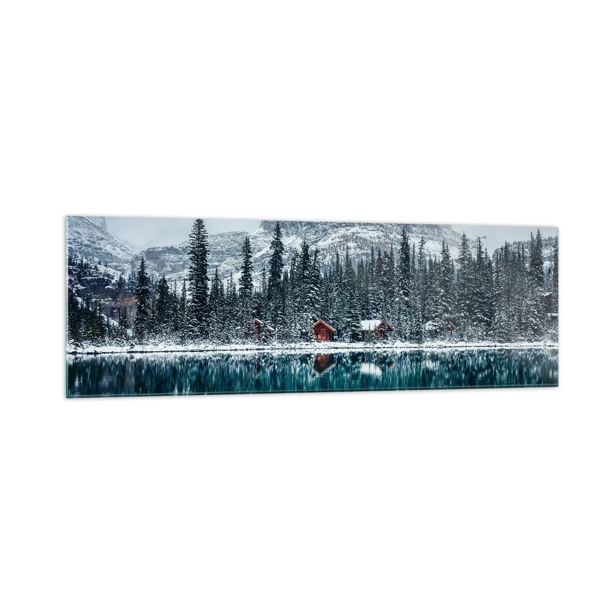 Obraz na skle - Kanadské útočisko - 160x50 cm