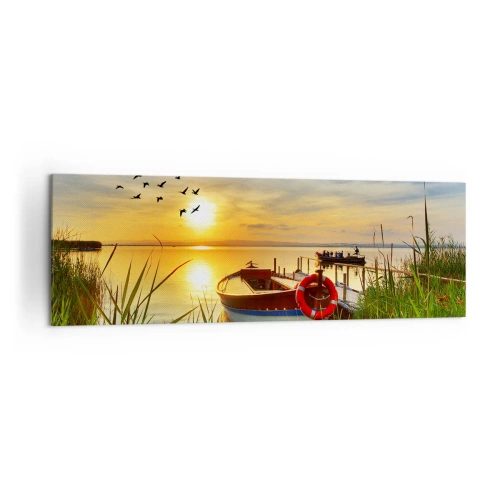 Obraz na plátne - Kormorány už odlietajú - 160x50 cm