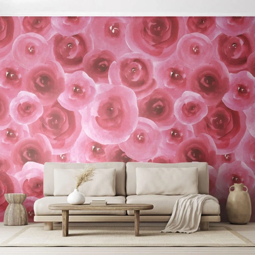 Fototapeta Standard Eco - Ruže dole aj hore - Kvety, Krása, Romantizmus - 350x256 cm