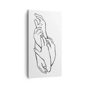 Obraz na plátne - Dobrý dotyk - 55x100 cm