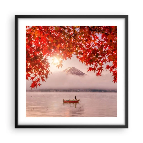 Plagát v čiernom ráme - V japonskom štýle - 50x50 cm