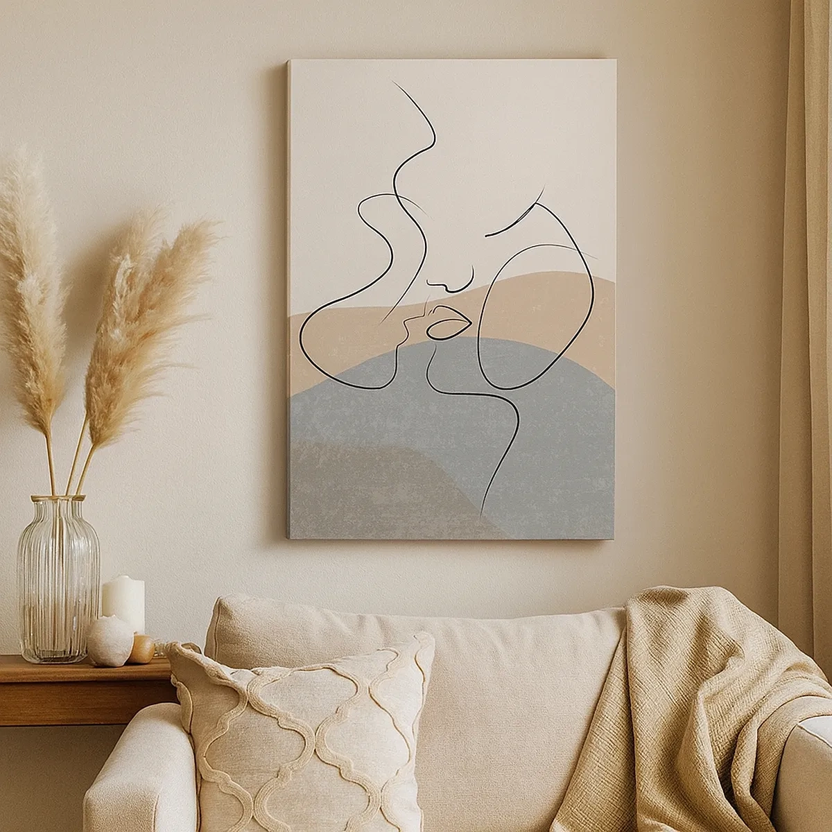 Obraz na plátne - Ako ťah štetcom - 50x70 cm