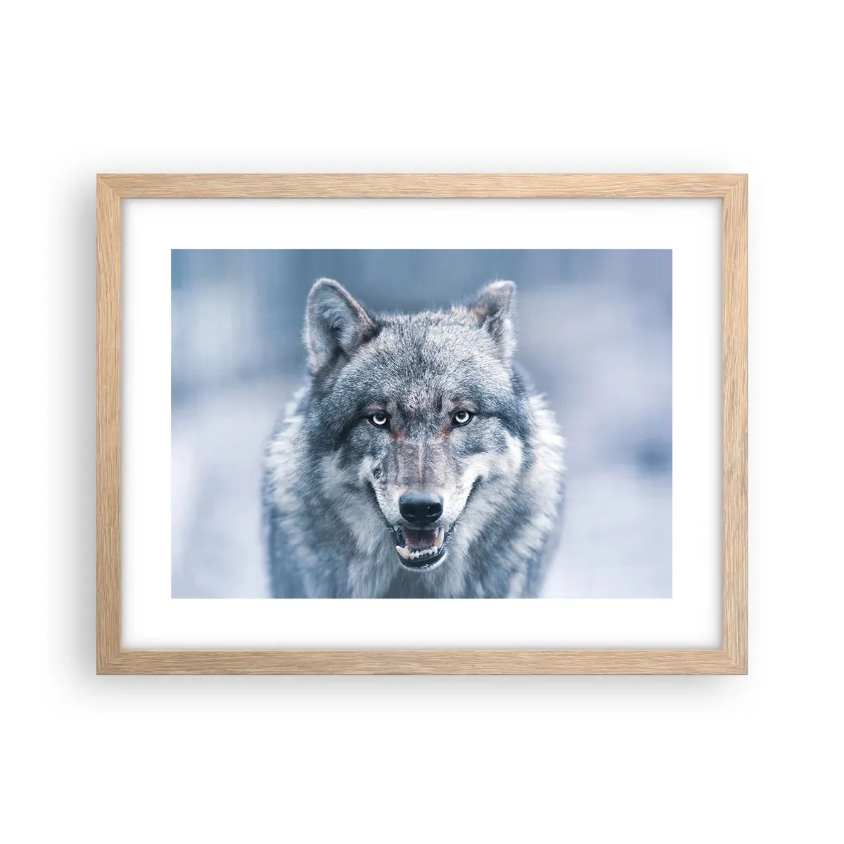 Plagát v ráme zo svetlého duba - Prijmete túto výzvu? - 40x30 cm