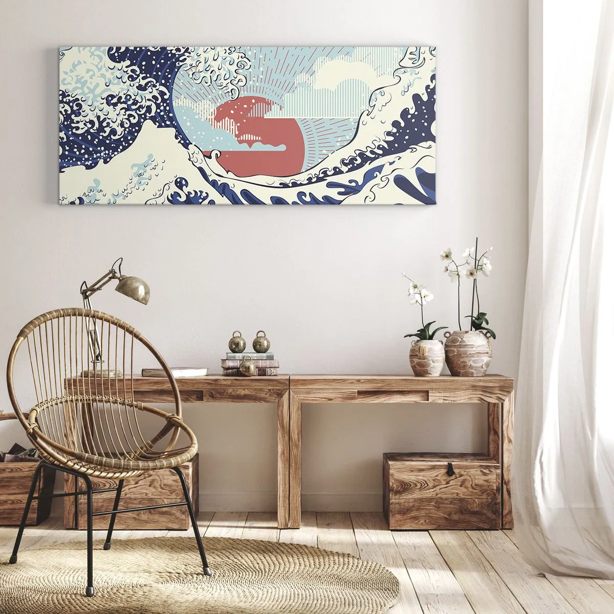 Obraz na plátne - Z japonských inšpirácií - 100x40 cm