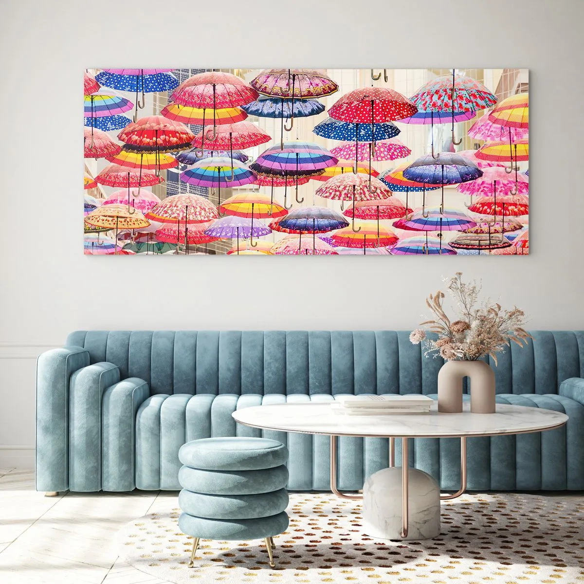 Obraz na skle - Mestská lúka - 120x50 cm