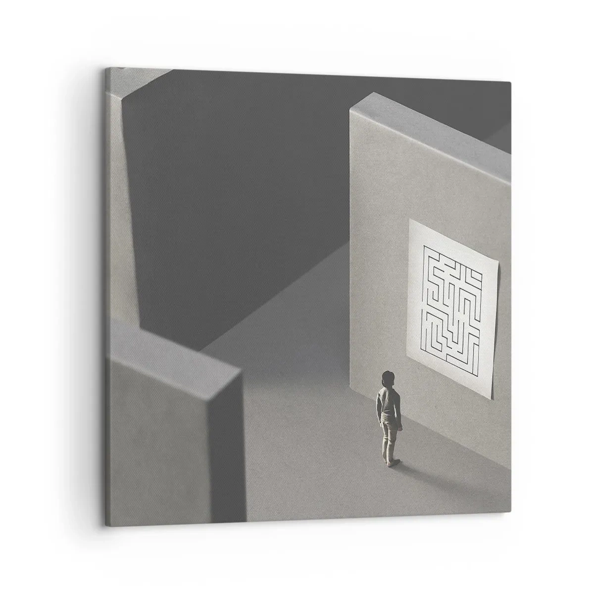 Obraz na plátne - Kde to ale som? - 50x50 cm