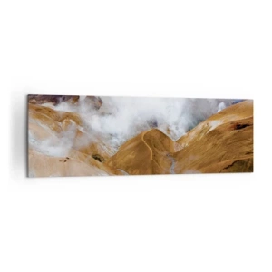 Obraz na plátne - Drsná krása Islandu - 160x50 cm