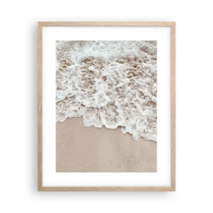 Plagát v ráme zo svetlého duba - Hneď sa vrátim - 40x50 cm