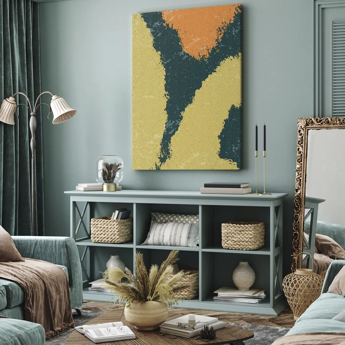 Obraz na plátne - Abstrakcia – spomalený pohyb - 80x120 cm