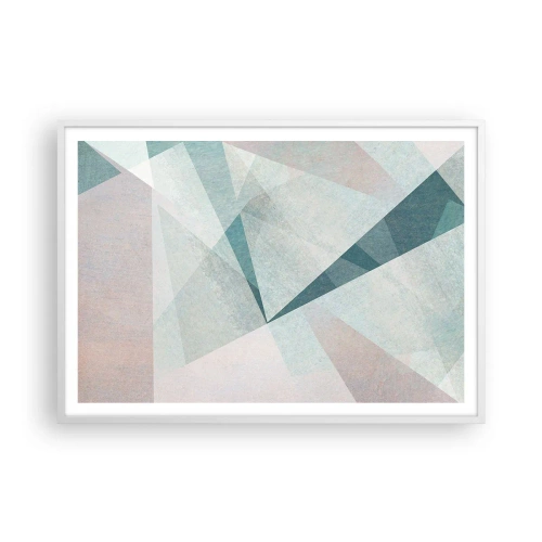 Plagát v bielom ráme - V kľude, ale dynamicky - 100x70 cm