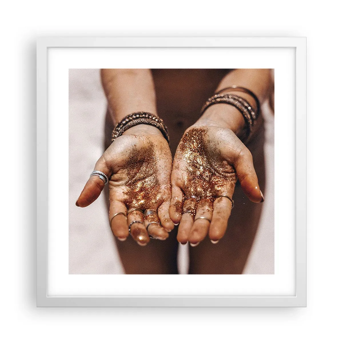 Plagát v bielom ráme - Darček pre teba - 40x40 cm