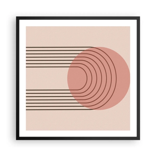 Plagát v čiernom ráme - Neodolateľná príťažlivosť - 60x60 cm