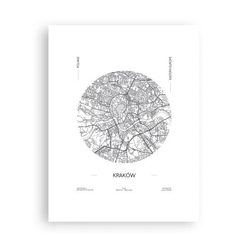 Plagát - Anatómia Krakova - 30x40 cm