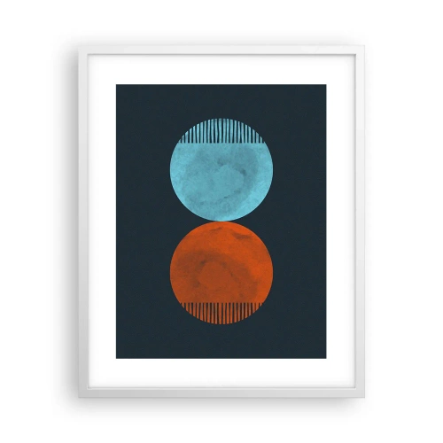 Plagát v bielom ráme - Iba geometria? - 40x50 cm