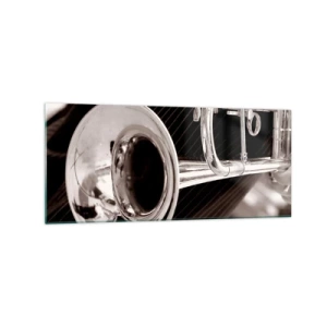 Obraz na skle - Hudobné cestovanie do 30. rokov - 120x50 cm