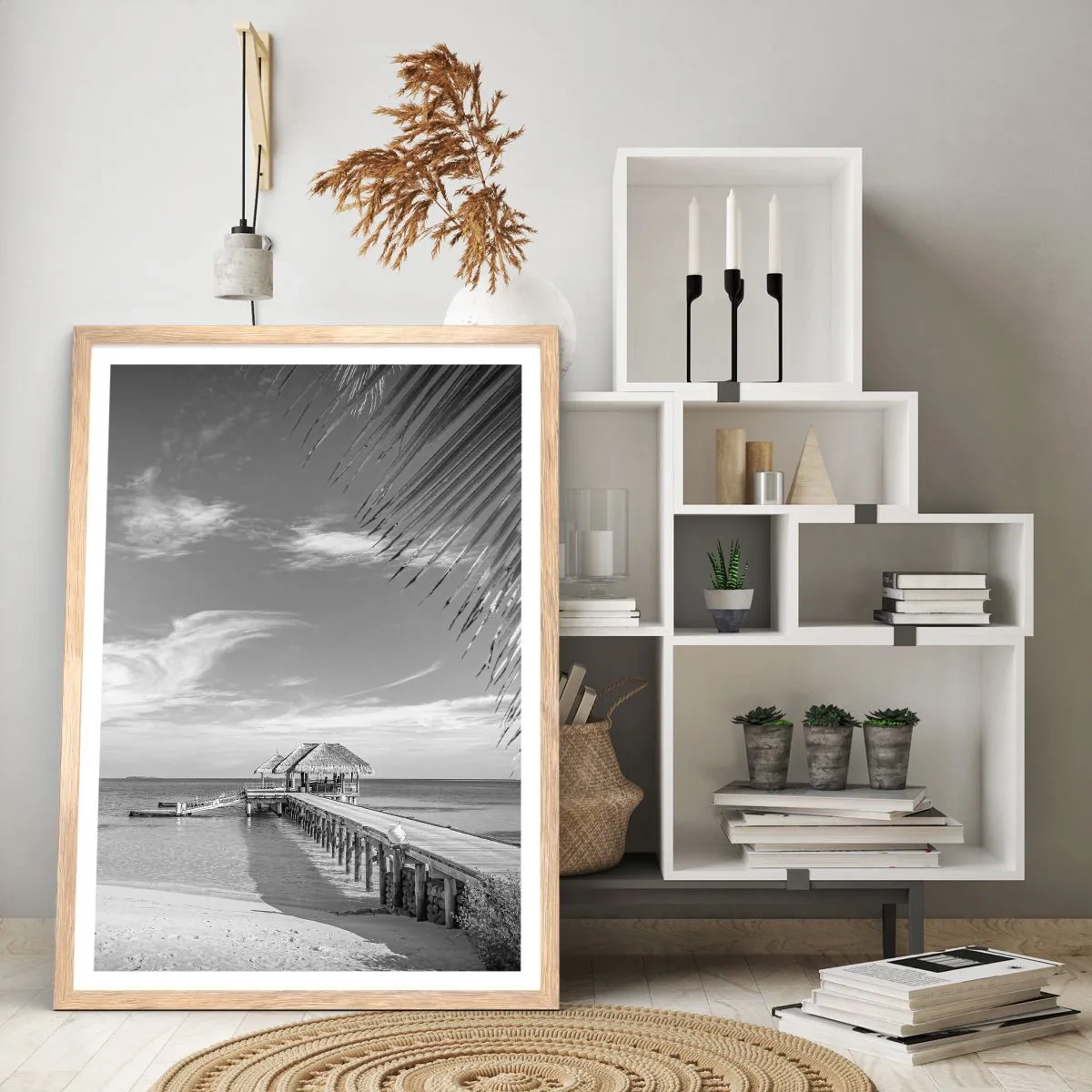 Plagát v ráme zo svetlého duba - Spomienka alebo sen? - 61x91 cm