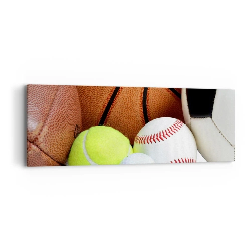 Obraz na plátne - Spája nás futbal! - 90x30 cm