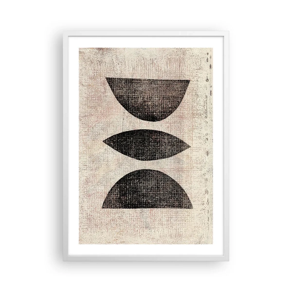 Plagát v bielom ráme - Etnická abstrakcia - 50x70 cm