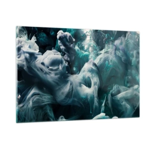 Obraz na skle - Pohyb farby - 120x80 cm