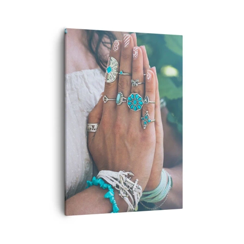 Obraz na plátne - Vitajte v centre bytia - 50x70 cm