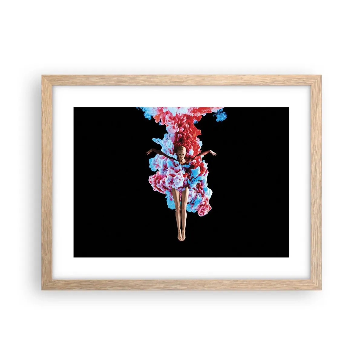 Plagát v ráme zo svetlého duba - V plnom kvete - 40x30 cm