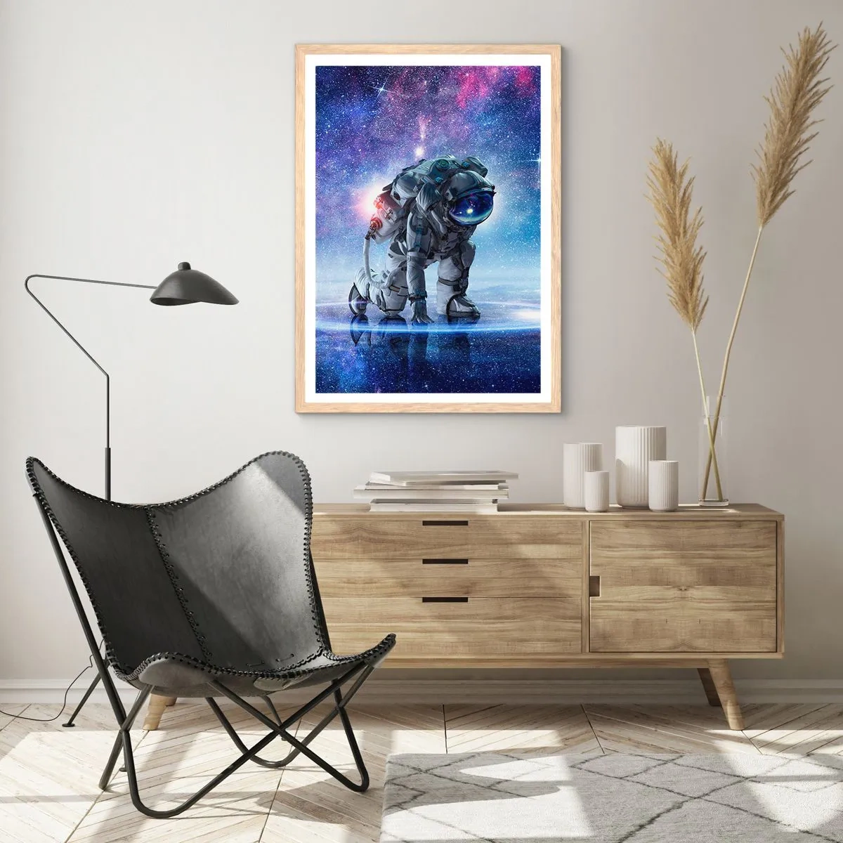 Plagát v ráme zo svetlého duba - Hviezdne nebo nado mnou - 70x100 cm