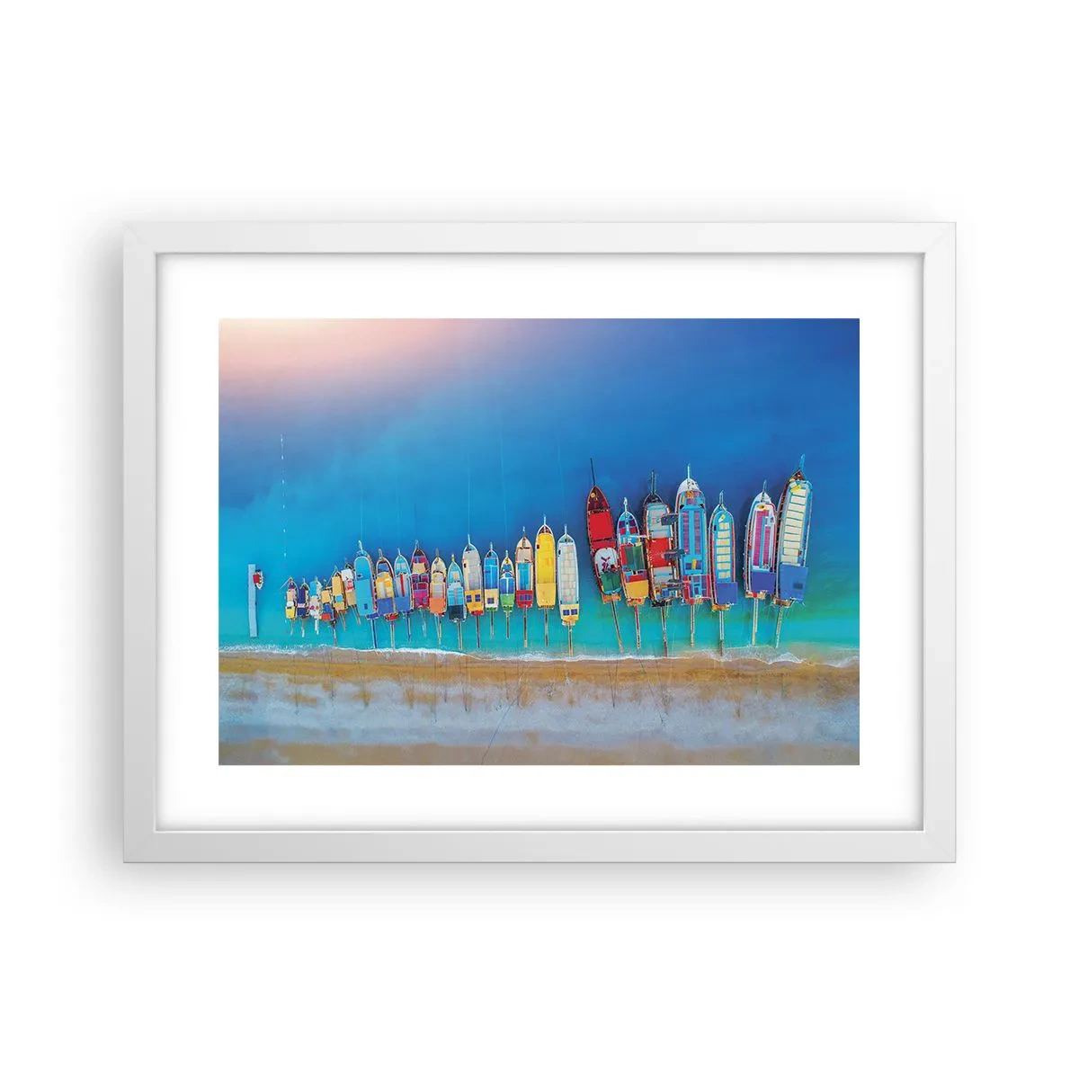 Plagát v bielom ráme - Z vtáčej perspektívy - 40x30 cm