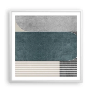 Plagát v bielom ráme - Kompozícia na úrovni - 60x60 cm