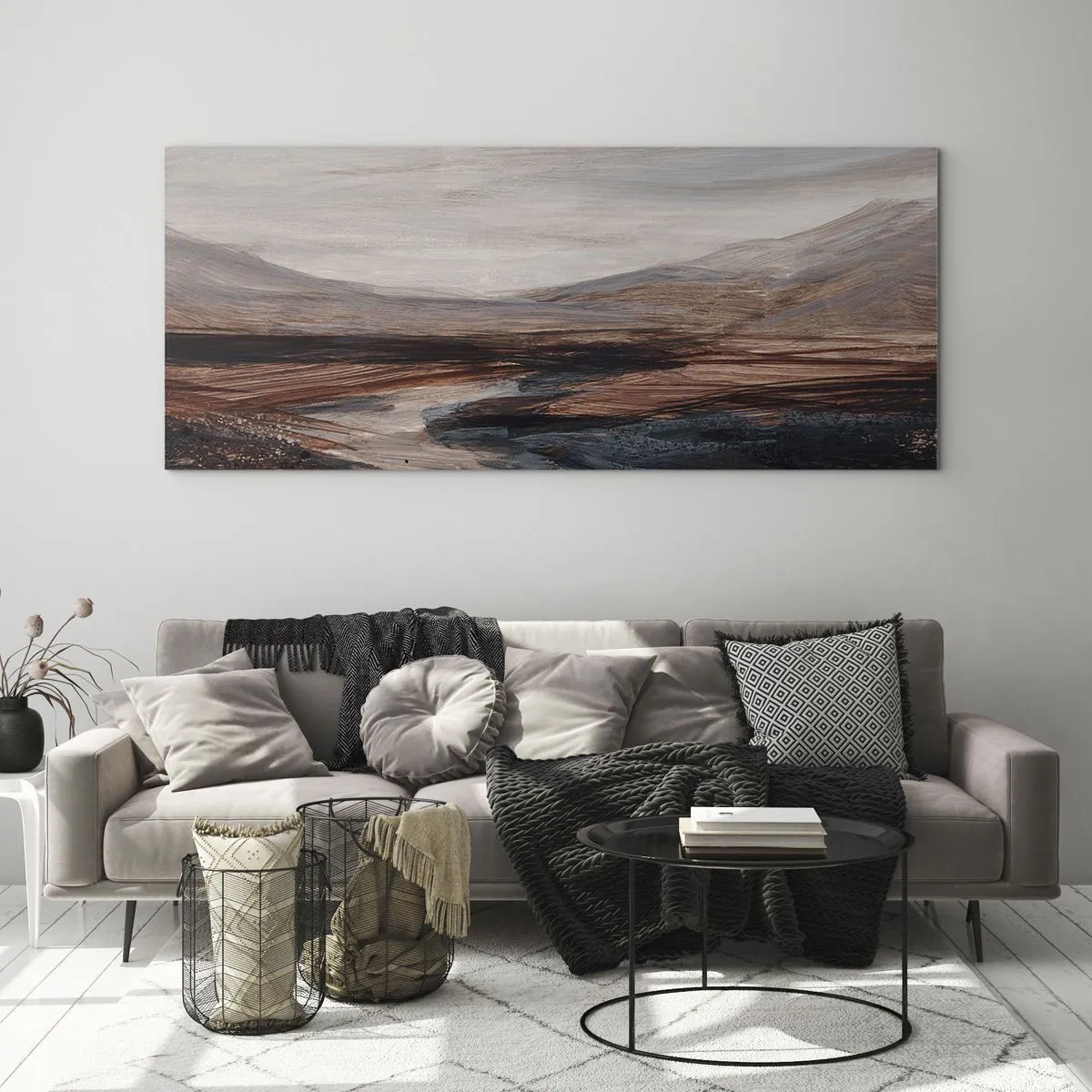 Obraz na skle -  Pokojné údolie - 100x40 cm