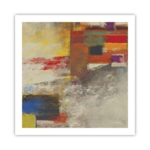 Plagát - Geometria farieb - 60x60 cm