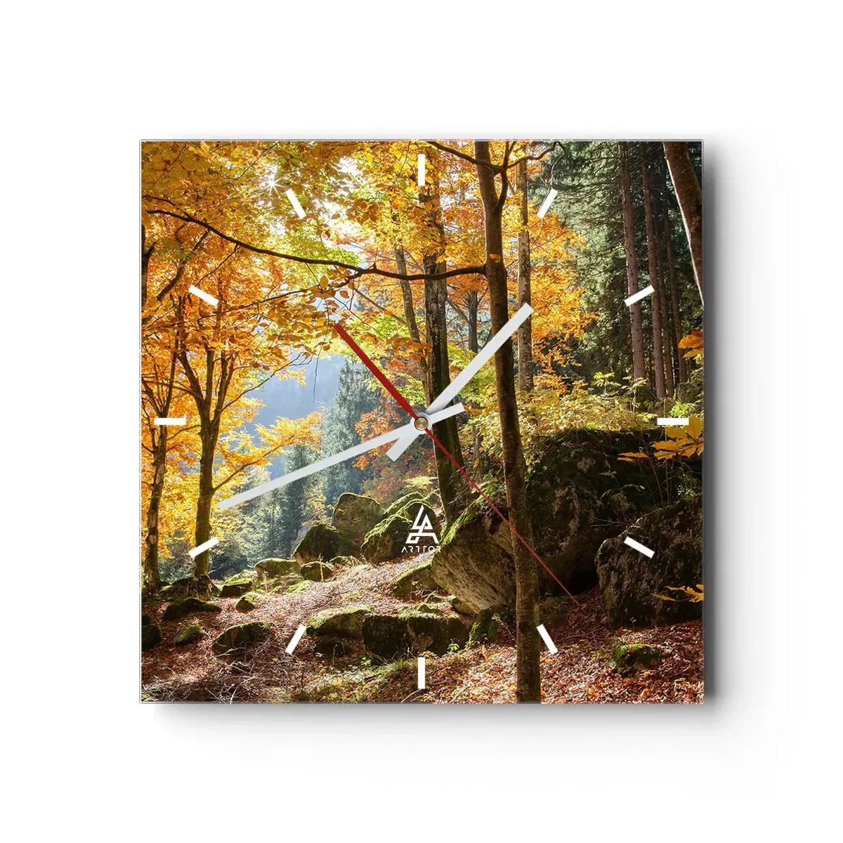 Nástenné hodiny - Čas na odpočinok - 40x40 cm